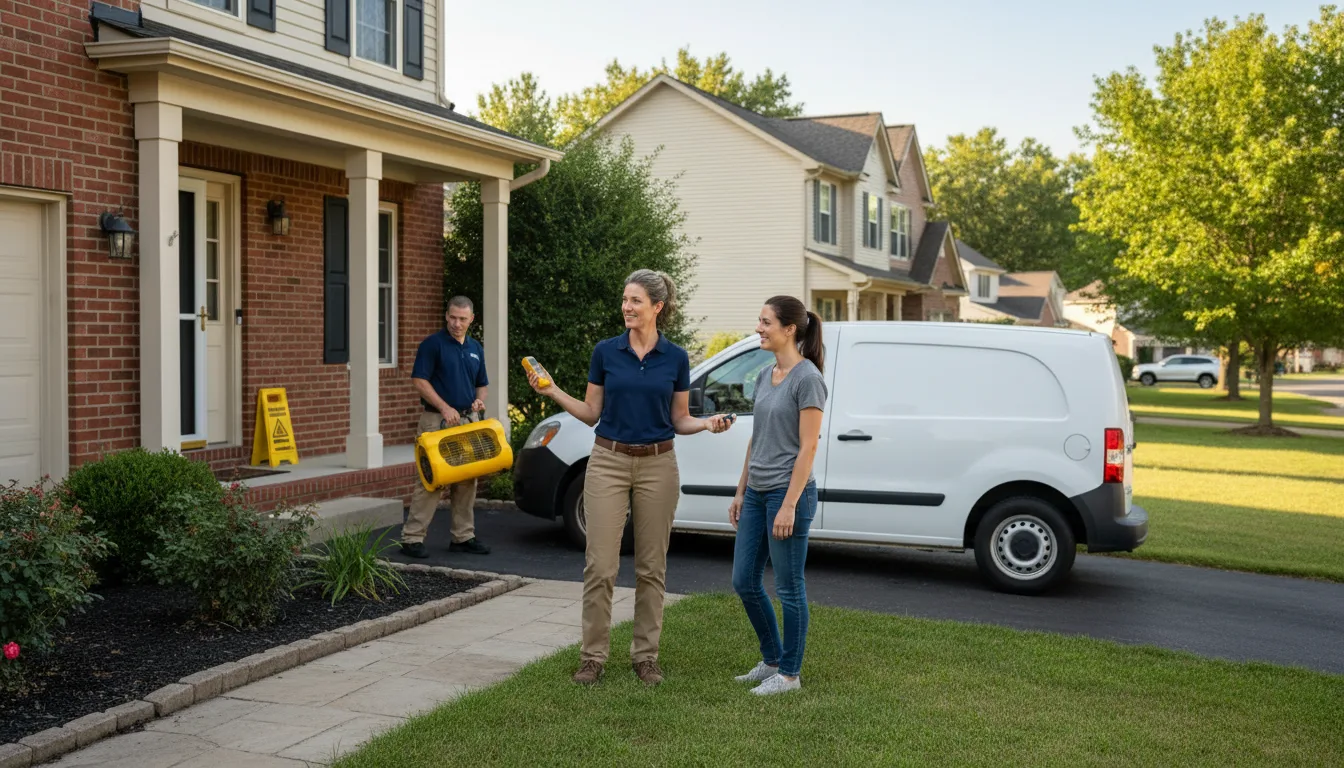 Residential water damage restoration in Macungie, PA